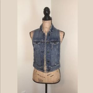 American Eagle Jean Vest size xs